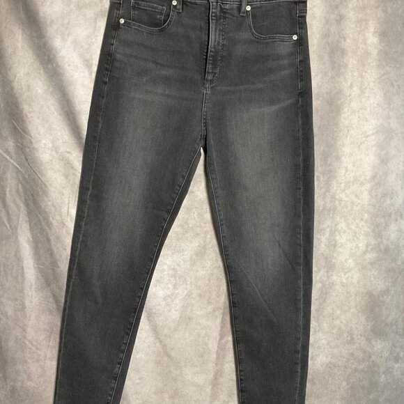 Loft Fresh Cut High Rise Skinny Jeans in Black Grey Size 30 NWT - Picture 3 of 3